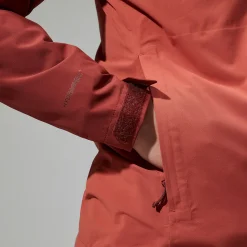 Berghaus Arnaby Hooded Jacke für Damen - Dunkelrot-Damen Wasserdicht
