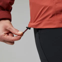 Berghaus Arnaby Hooded Jacke für Damen - Dunkelrot-Damen Wasserdicht