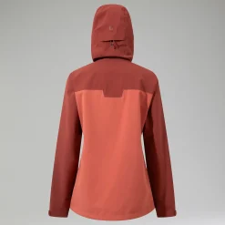 Berghaus Arnaby Hooded Jacke für Damen - Dunkelrot-Damen Wasserdicht