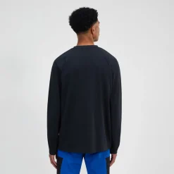 Berghaus Big Logo Langarm Shirt für Herren - Schwarz-Herren T-shirts