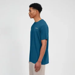 Berghaus Delta Kurzarm Tech-Shirt für Herren - Blau-Herren Baselayer