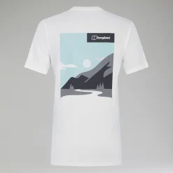 Berghaus Boyfriend Buttermere Short Sleeve Tee für Damen - Weiß-Damen T-shirts
