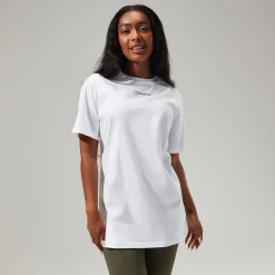 Berghaus Boyfriend Logo Short Sleeve T-Shirt für Damen - Weiß-Damen T-shirts
