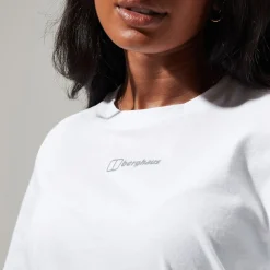 Berghaus Boyfriend Logo Short Sleeve T-Shirt für Damen - Weiß-Damen T-shirts