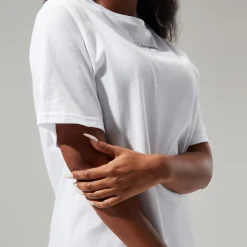 Berghaus Boyfriend Logo Short Sleeve T-Shirt für Damen - Weiß-Damen T-shirts