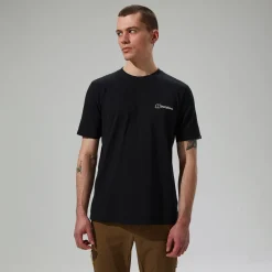 Berghaus Cheviot Box Logo Herren-T-Shirt - Schwarz-Herren T-shirts