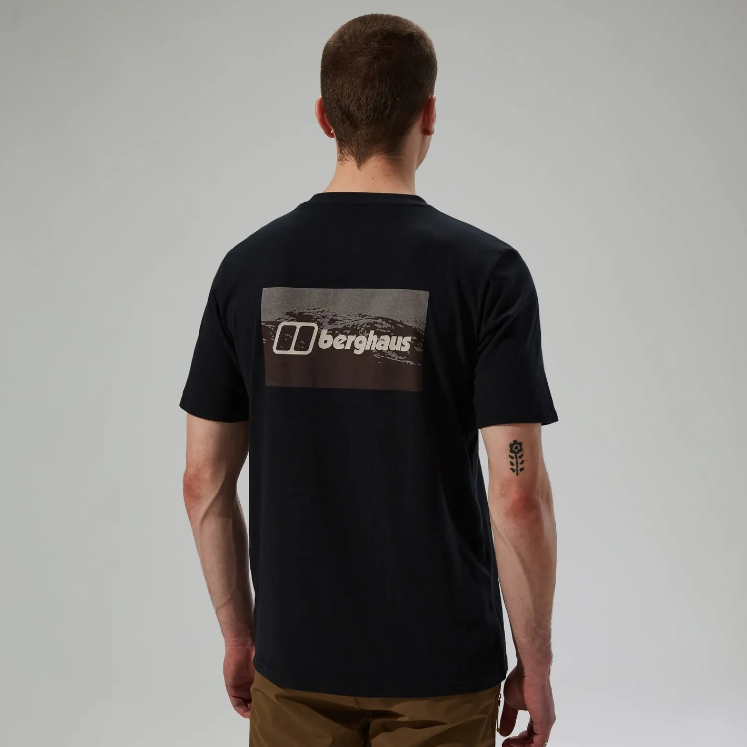 Berghaus Cheviot Box Logo Herren-T-Shirt - Schwarz-Herren T-shirts