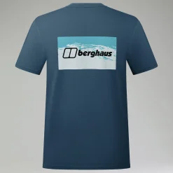 Berghaus Cheviot Box Logo Herren-T-Shirt - Blau-Herren T-shirts