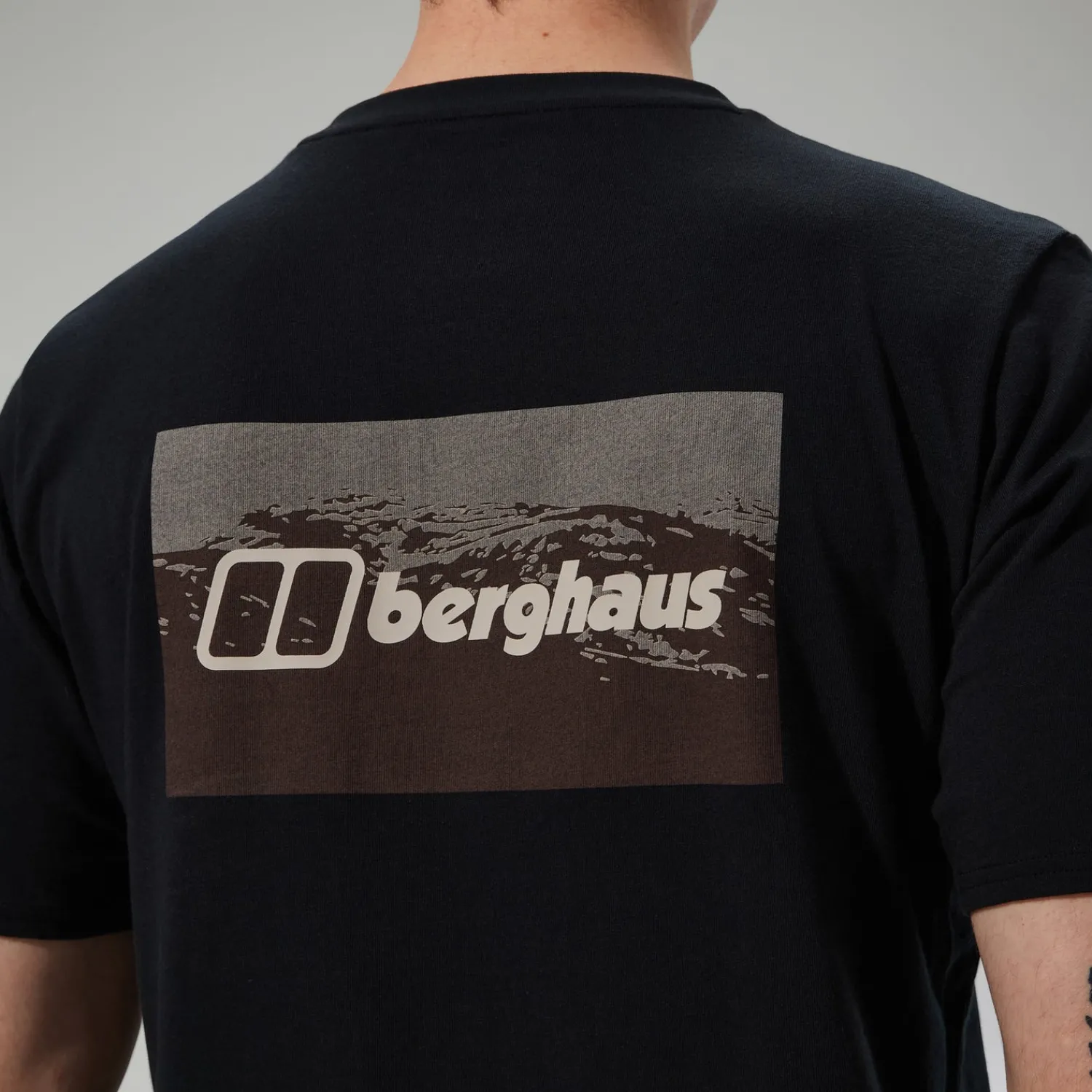 Berghaus Cheviot Box Logo Herren-T-Shirt - Schwarz-Herren T-shirts