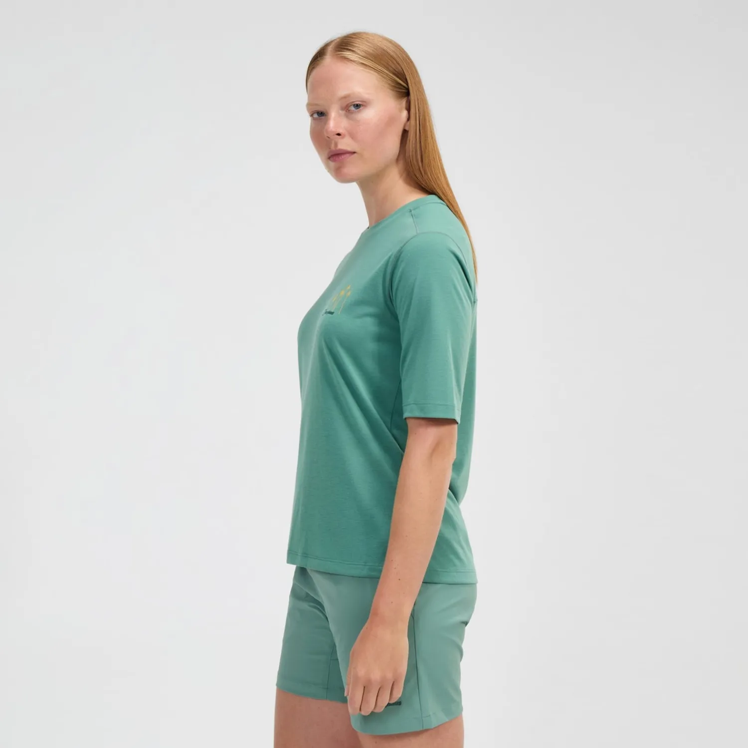 Berghaus Coneflower Kurzarm Shirt für Damen - Grün-Damen T-shirts