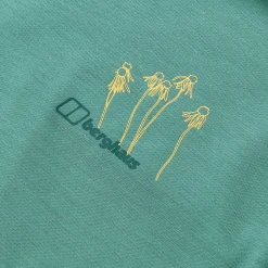 Berghaus Coneflower Kurzarm Shirt für Damen - Grün-Damen T-shirts