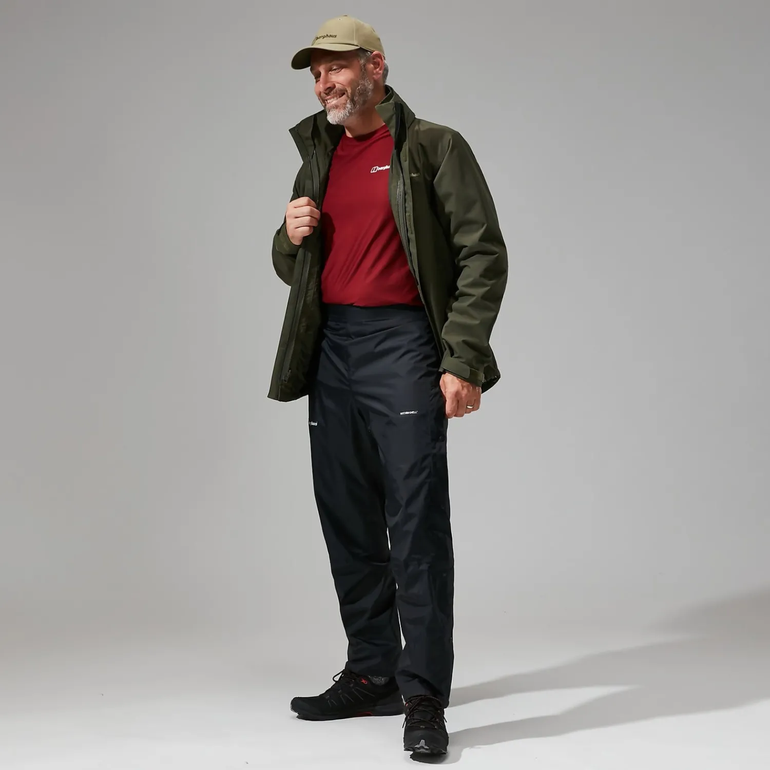 Berghaus Deluge 2.0 Überhose für Herren -Schwarz-Herren Lange Hosen
