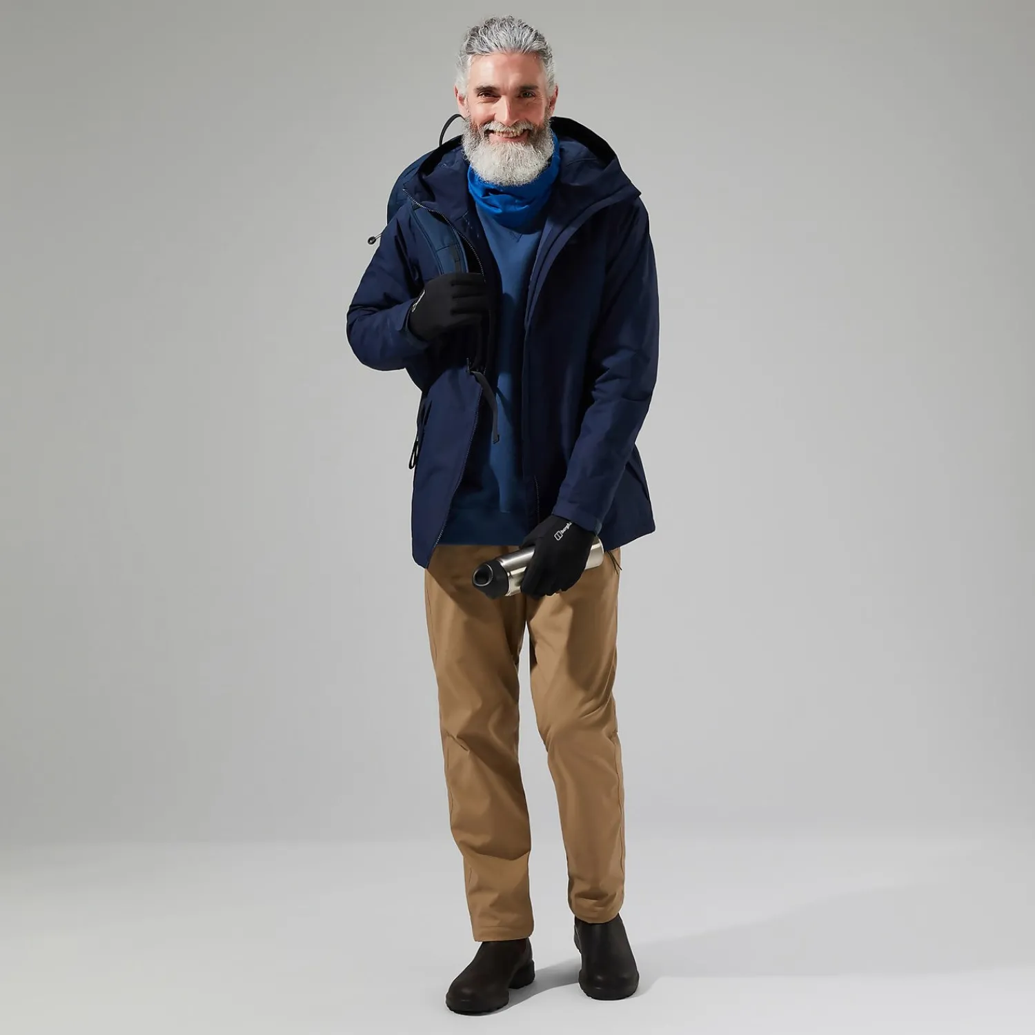 Berghaus Deluge Pro 2.0 Isolierte Jacke für Herren - Dunkelblua-Herren Wasserdicht