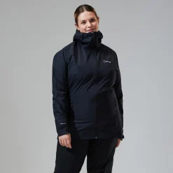 Berghaus Deluge Pro Jacken für Damen - Schwarz-Damen Wasserdicht