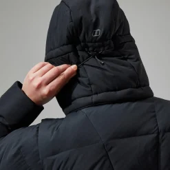 Berghaus Embo 4in1 Long Daunenjacke für Damen - Schwarz-Damen Isolierend