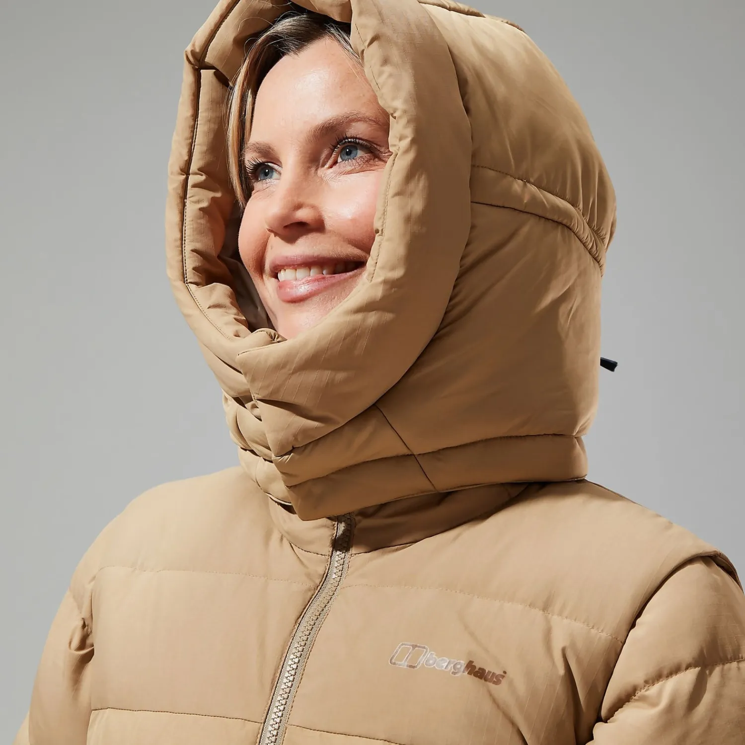 Berghaus Embo 4in1 Long Daunenjacke für Damen - Naturfarben-Damen Isolierend