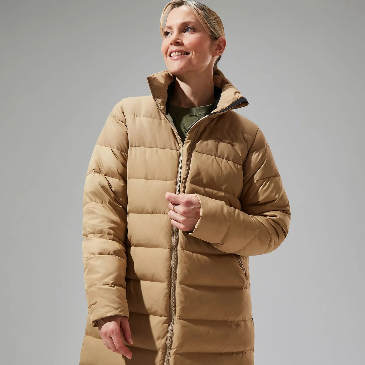 Berghaus Embo 4in1 Long Daunenjacke für Damen - Naturfarben-Damen Isolierend