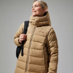 Berghaus Embo 4in1 Long Daunenjacke für Damen - Naturfarben-Damen Isolierend