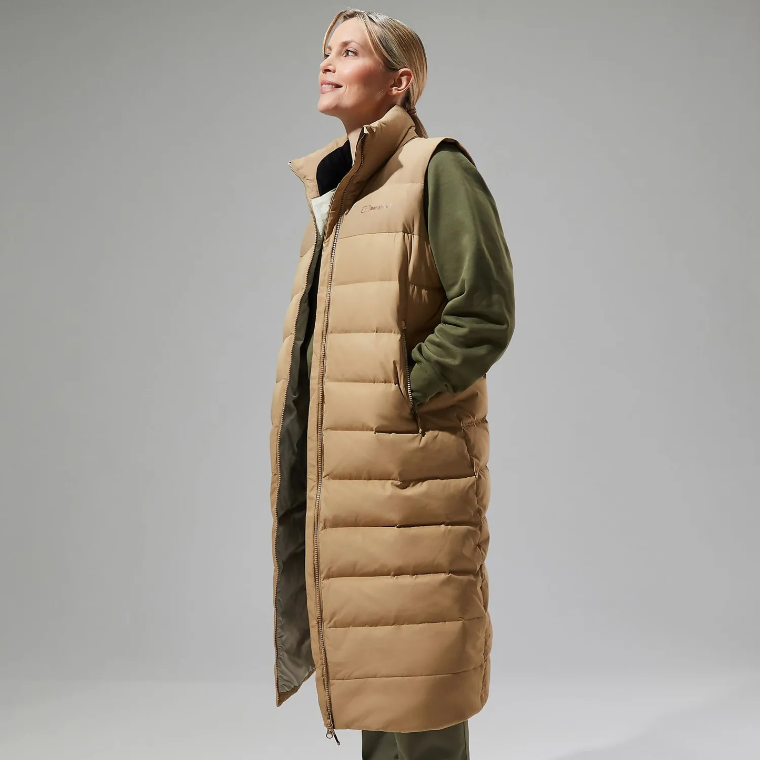 Berghaus Embo 4in1 Long Daunenjacke für Damen - Naturfarben-Damen Isolierend