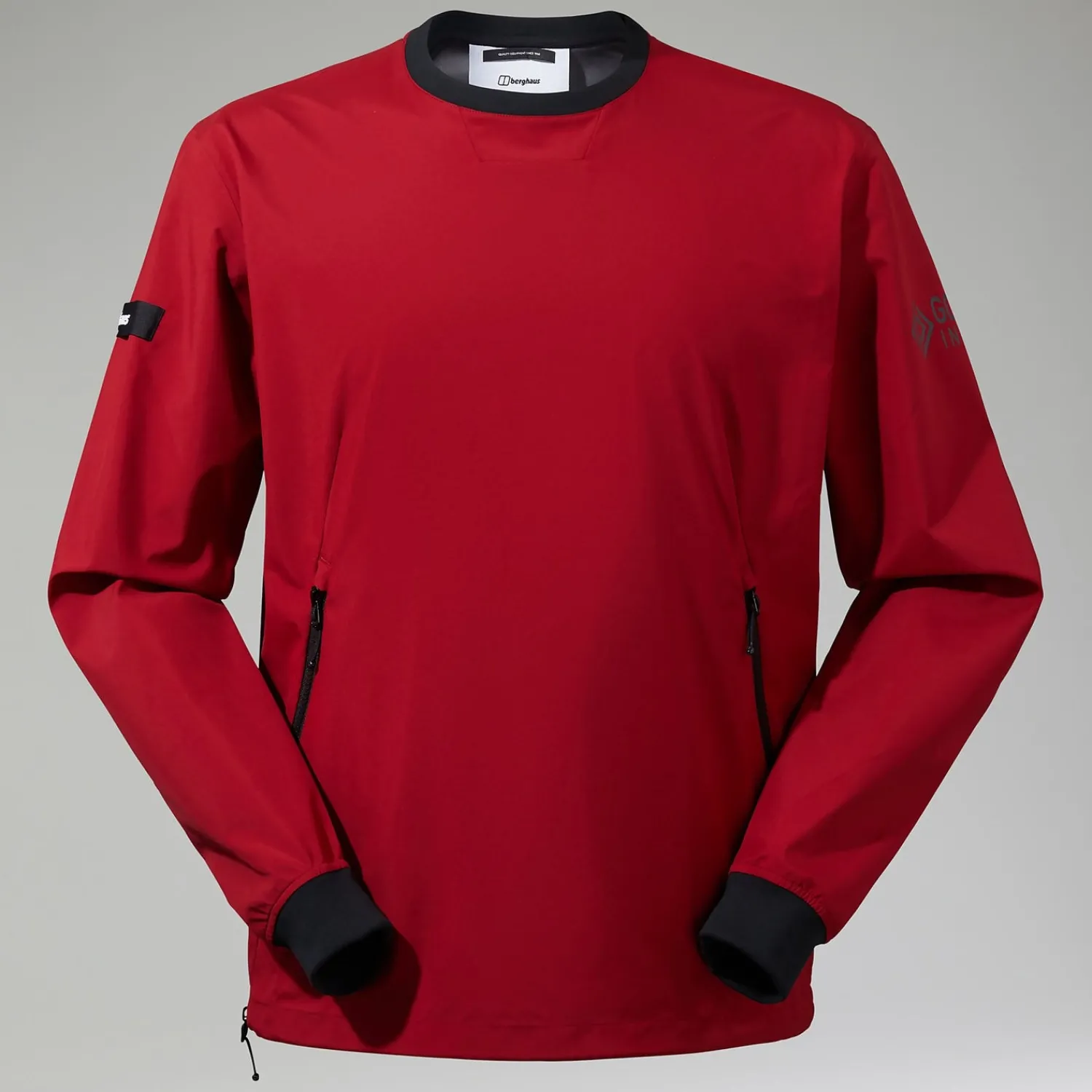 Berghaus Fenham Softshell Crew für Herren - Dunkelrot-Herren Winddicht
