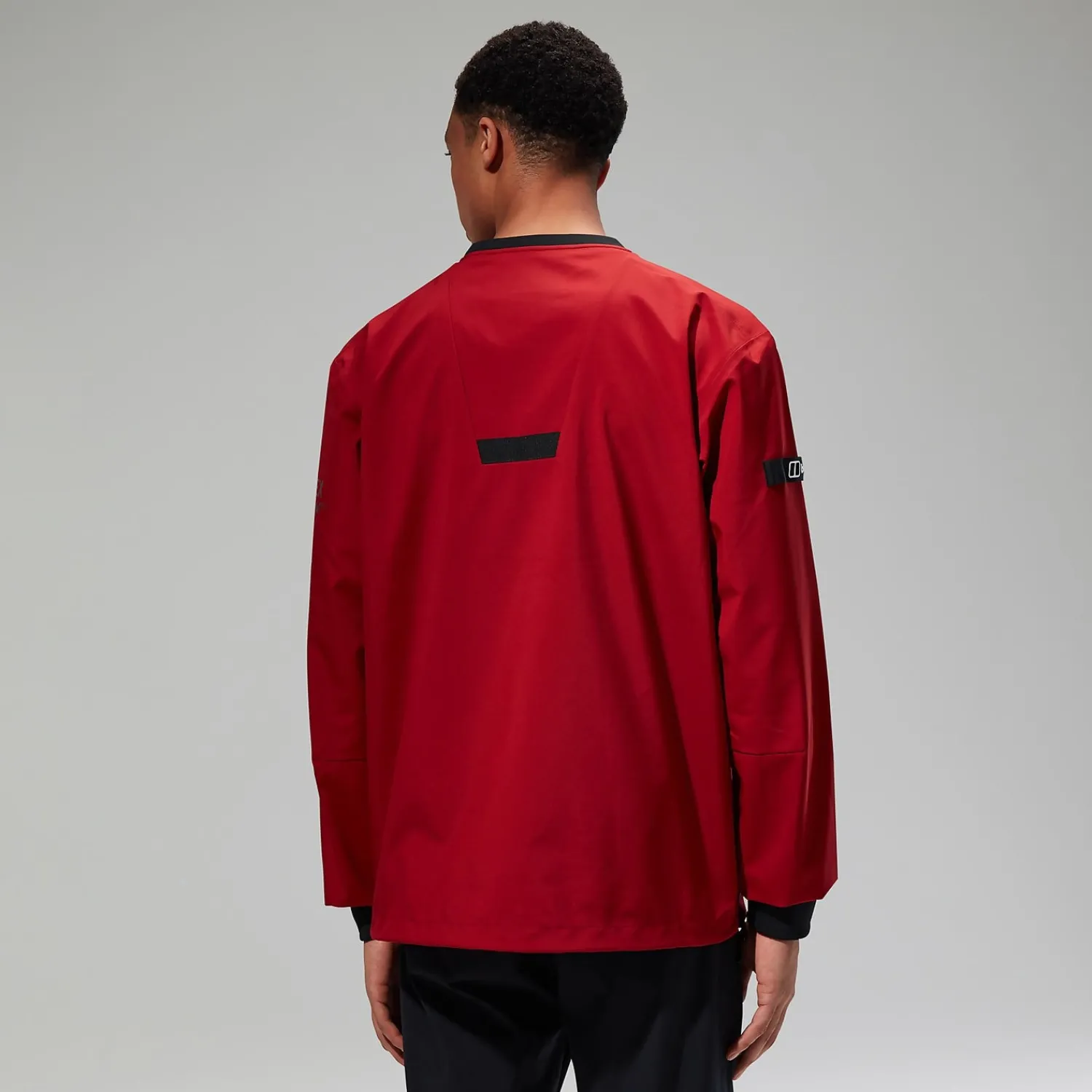Berghaus Fenham Softshell Crew für Herren - Dunkelrot-Herren Winddicht