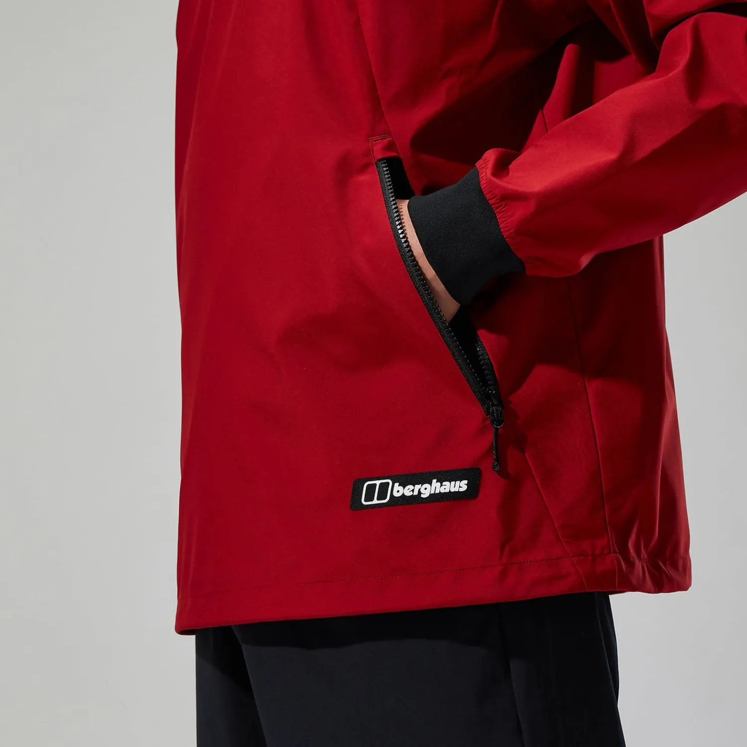 Berghaus Fenham Softshell Crew für Herren - Dunkelrot-Herren Winddicht