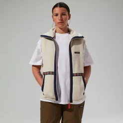 Berghaus Fleece-Gilet Rhynie Aztec Unisex-Jacke - Grau/Blau-Damen Fleece | Westen
