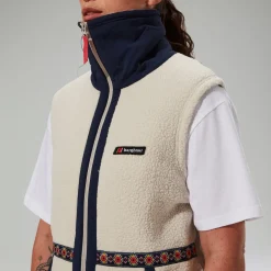 Berghaus Fleece-Gilet Rhynie Aztec Unisex-Jacke - Grau/Blau-Damen Fleece | Westen