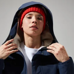 Berghaus Foxghyll Parka für Damen - Dunkelblau/Naturfarben-Damen Wasserdicht