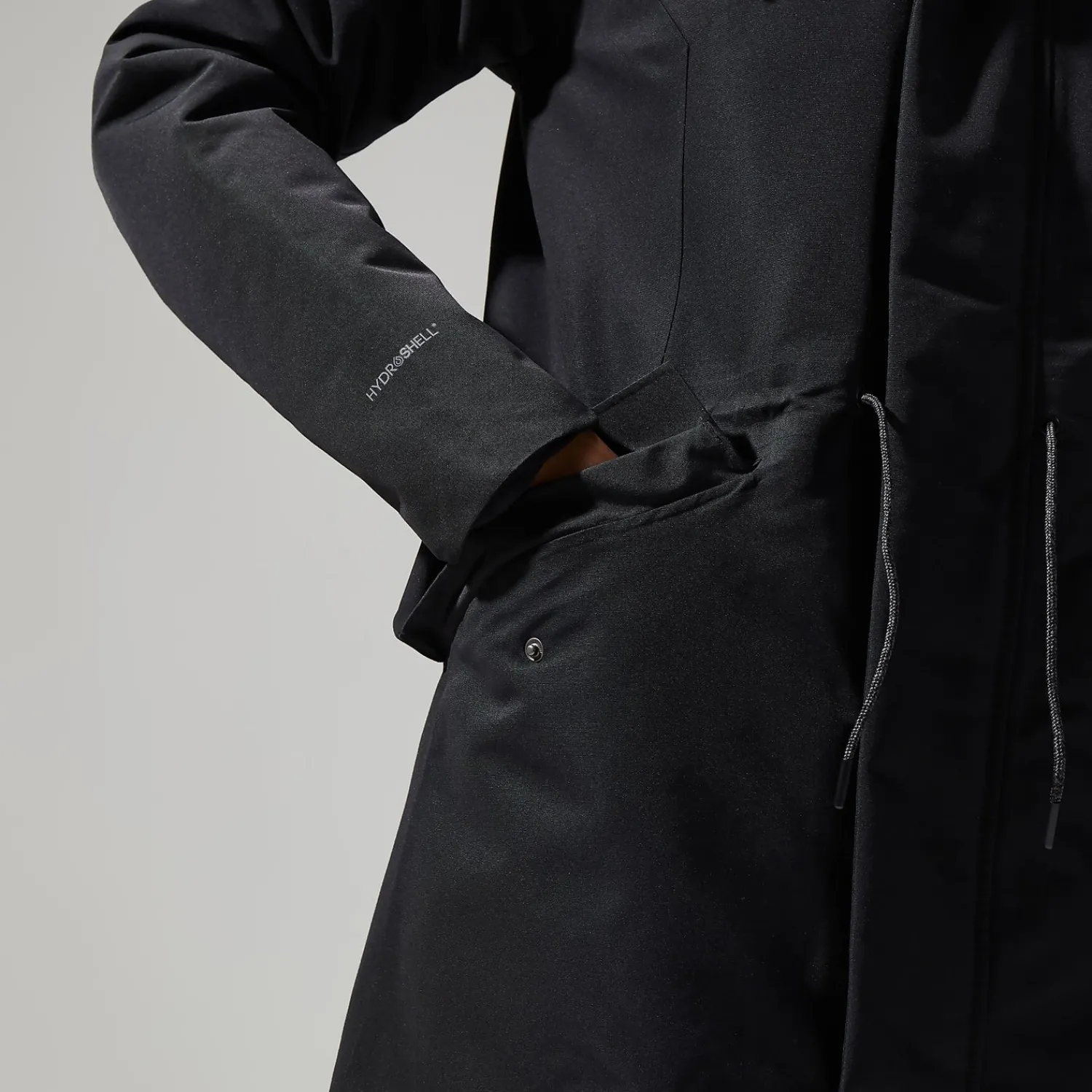 Berghaus Foxghyll Parka für Damen - Schwarz/Grau-Damen Wasserdicht