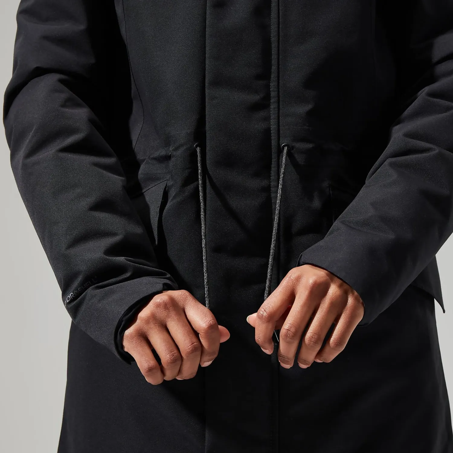 Berghaus Foxghyll Parka für Damen - Schwarz/Grau-Damen Wasserdicht