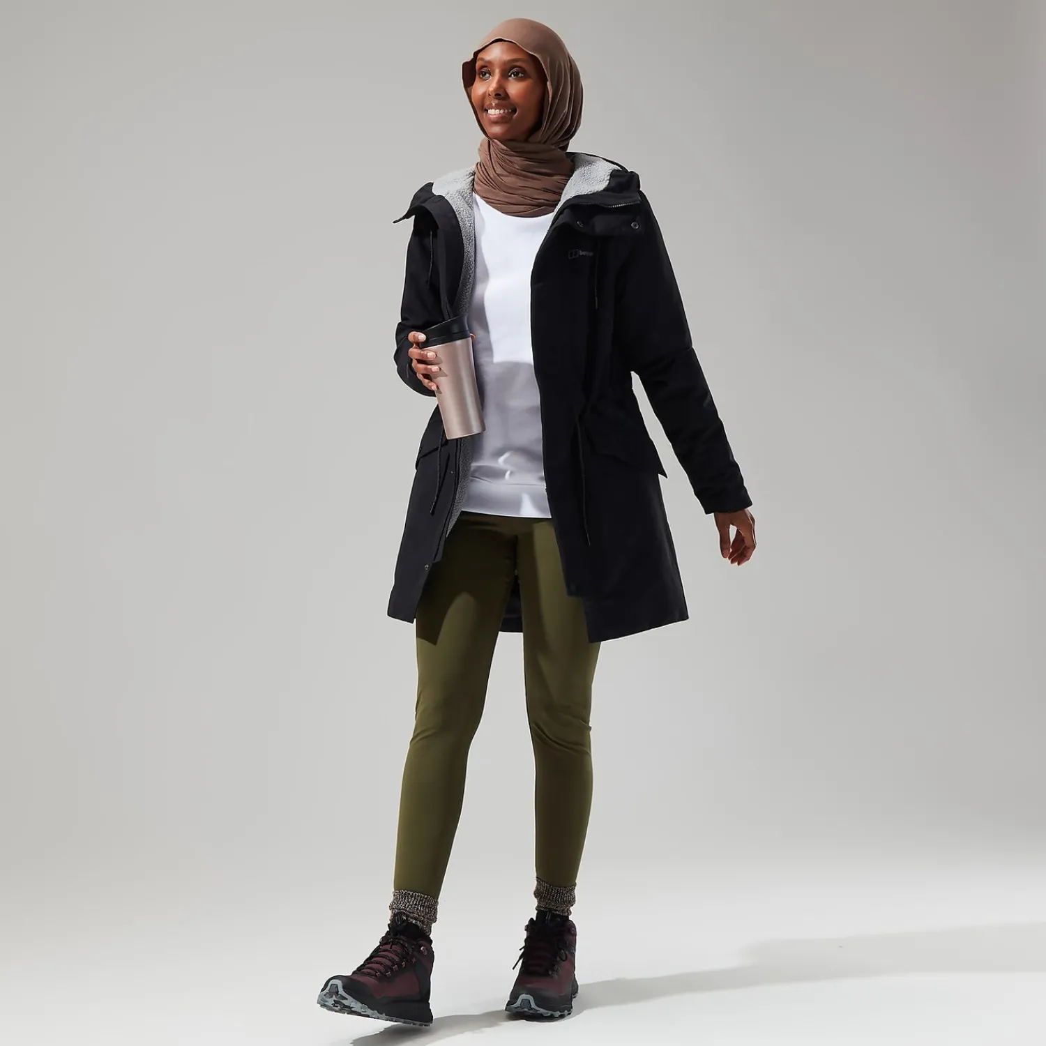 Berghaus Foxghyll Parka für Damen - Schwarz/Grau-Damen Wasserdicht