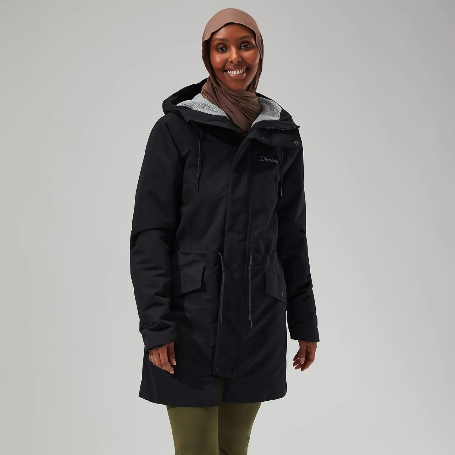 Berghaus Foxghyll Parka für Damen - Schwarz/Grau-Damen Wasserdicht