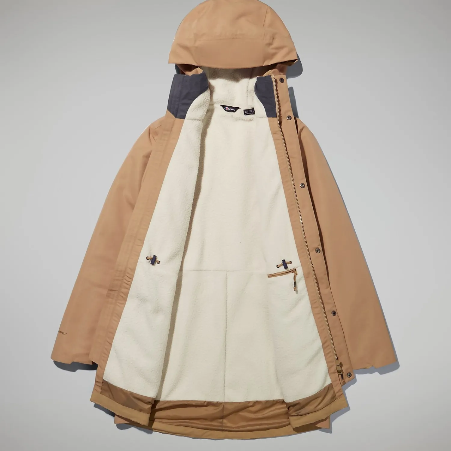 Berghaus Foxghyll Parka für Damen - Naturfarben-Damen Wasserdicht