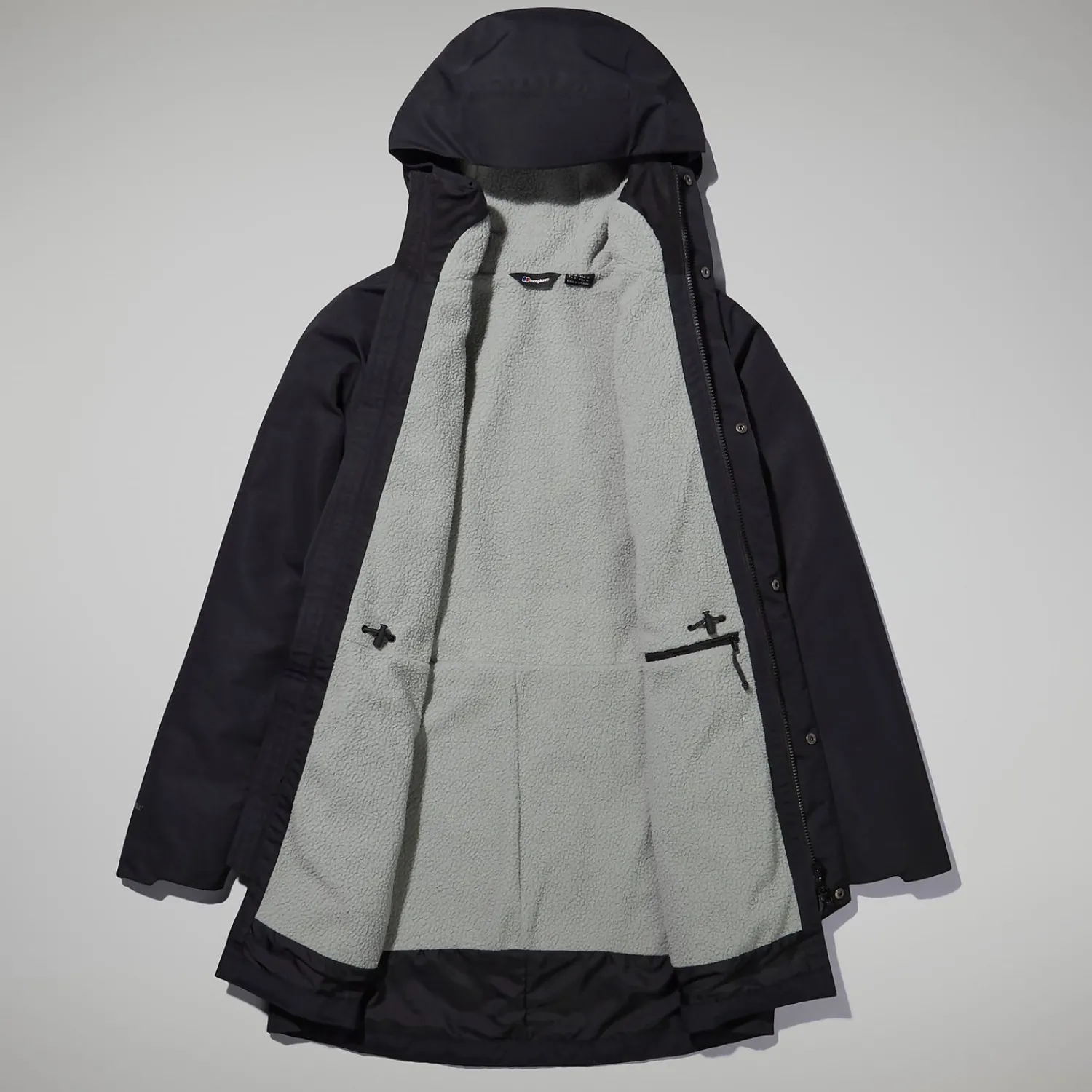 Berghaus Foxghyll Parka für Damen - Schwarz/Grau-Damen Wasserdicht