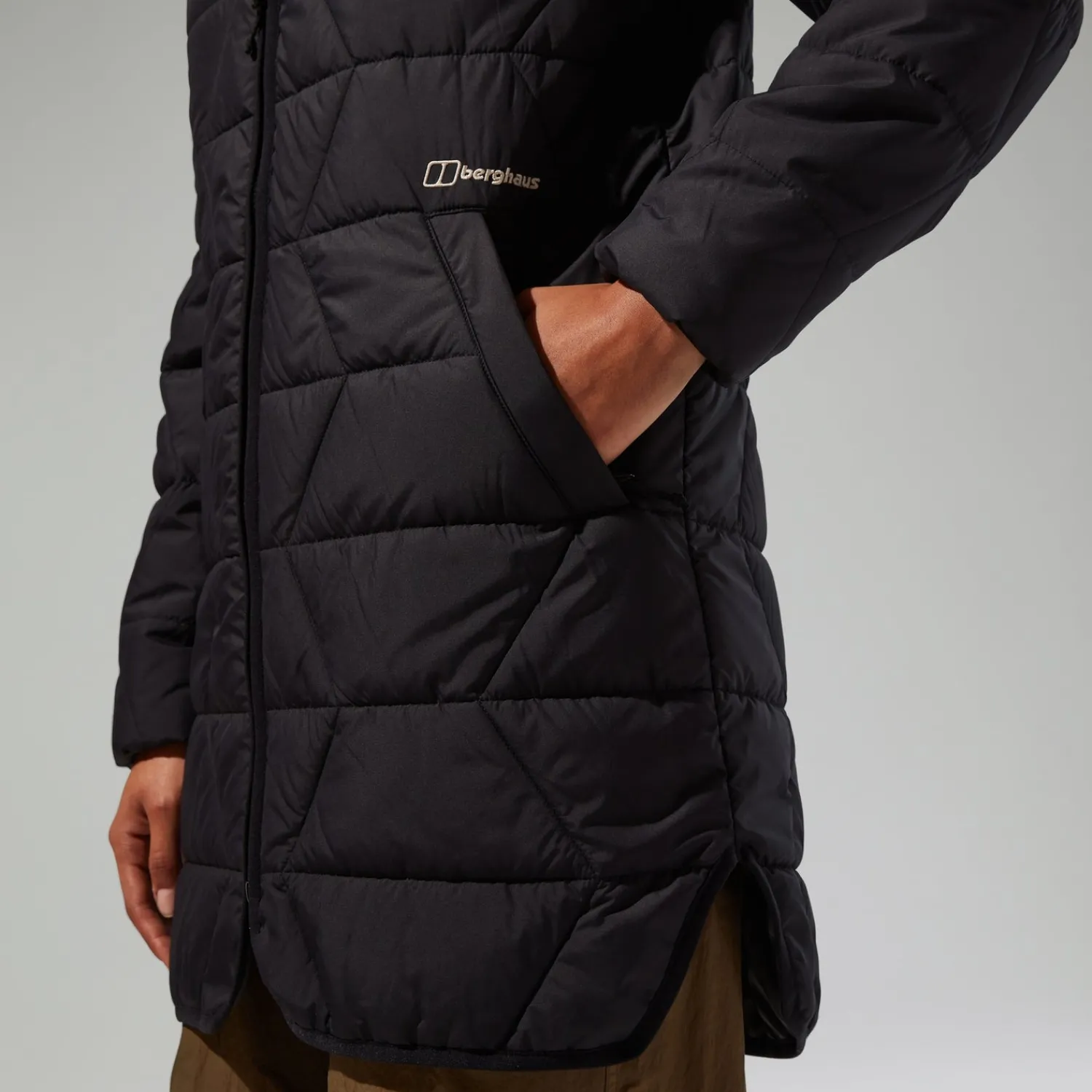 Berghaus Gesteppt-isolierte Netherdene Damen-Jacke - Schwarz-Damen Isolierend