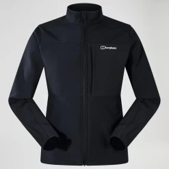 Berghaus Ghlas 3.0 Softshell Jacke für Herren - Schwarz-Herren Winddicht