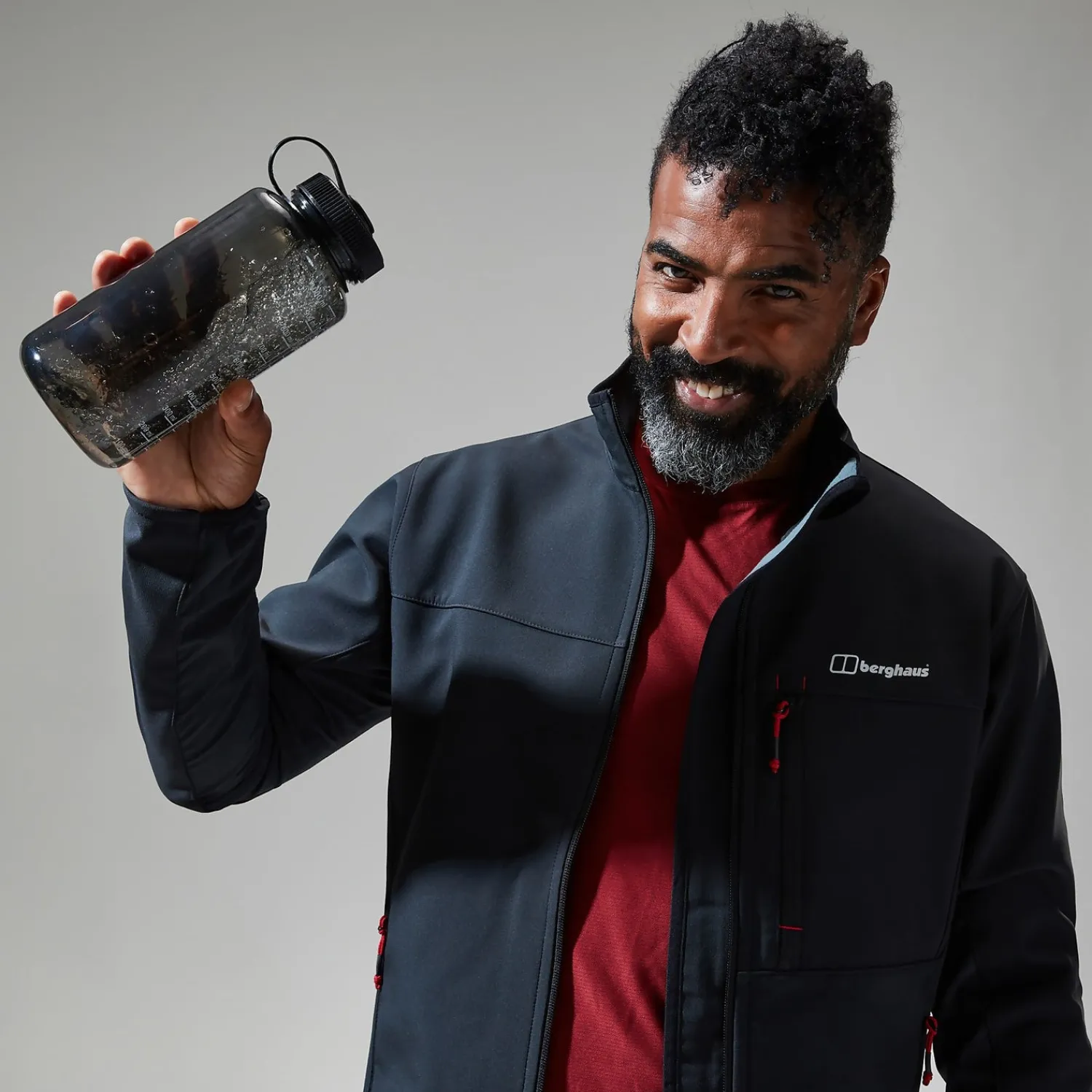 Berghaus Ghlas 2.0 Softshell Jacken für Herren - Schwarz-Herren Winddicht