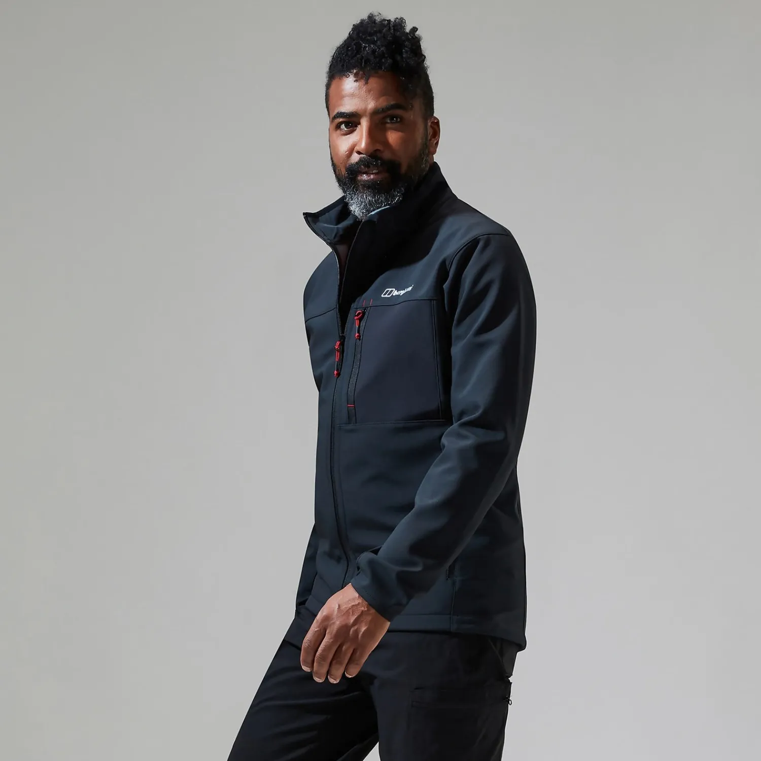 Berghaus Ghlas 2.0 Softshell Jacken für Herren - Schwarz-Herren Winddicht