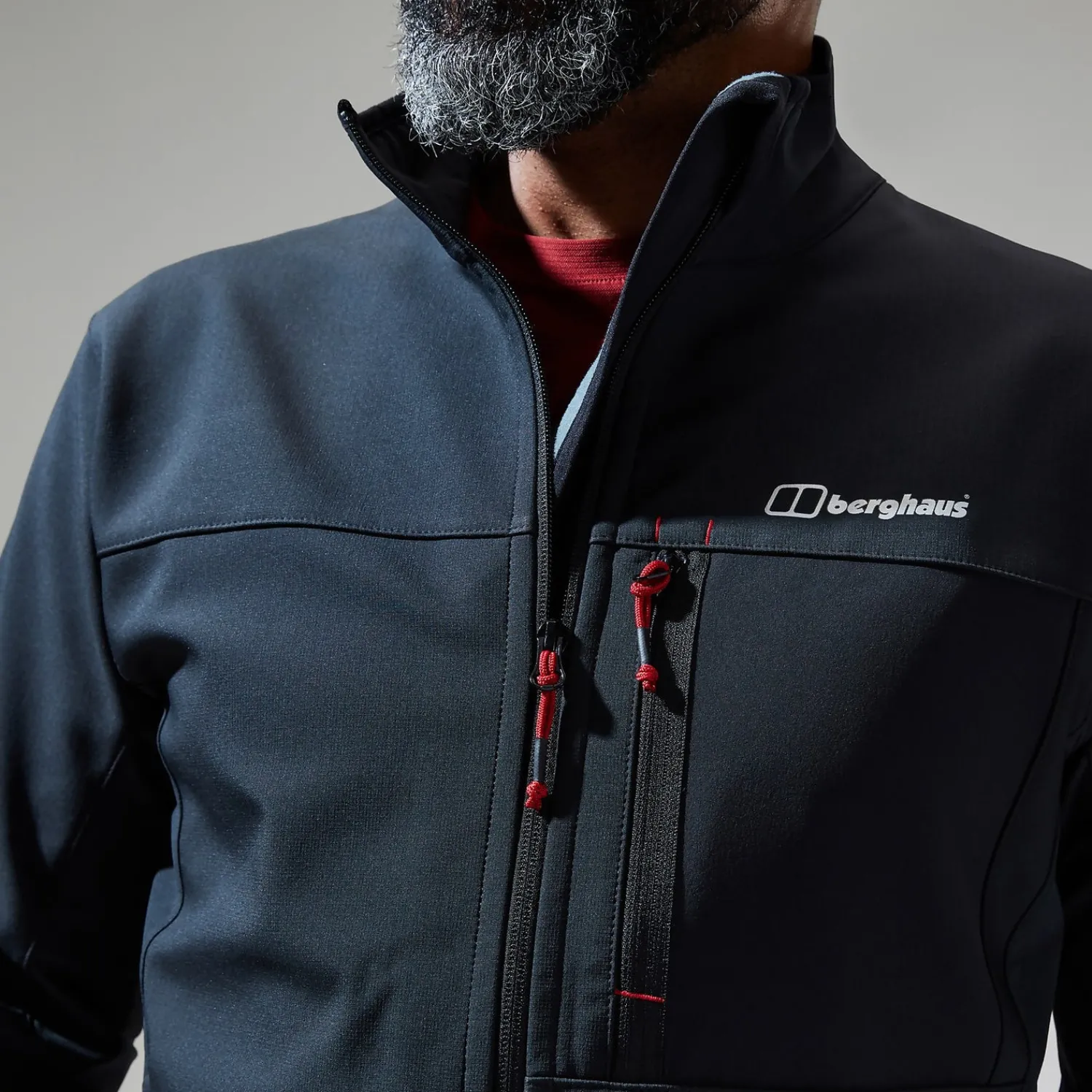 Berghaus Ghlas 2.0 Softshell Jacken für Herren - Schwarz-Herren Winddicht