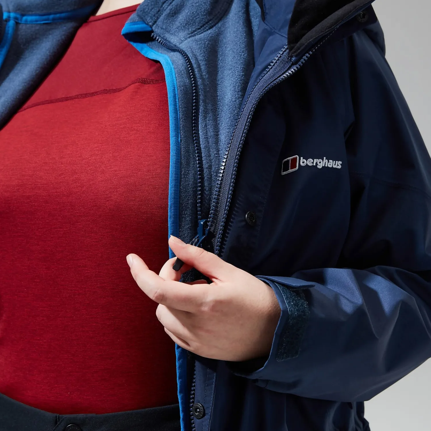 Berghaus Glissade InterActive Jacken für Damen - Dunkelblau-Damen Wasserdicht