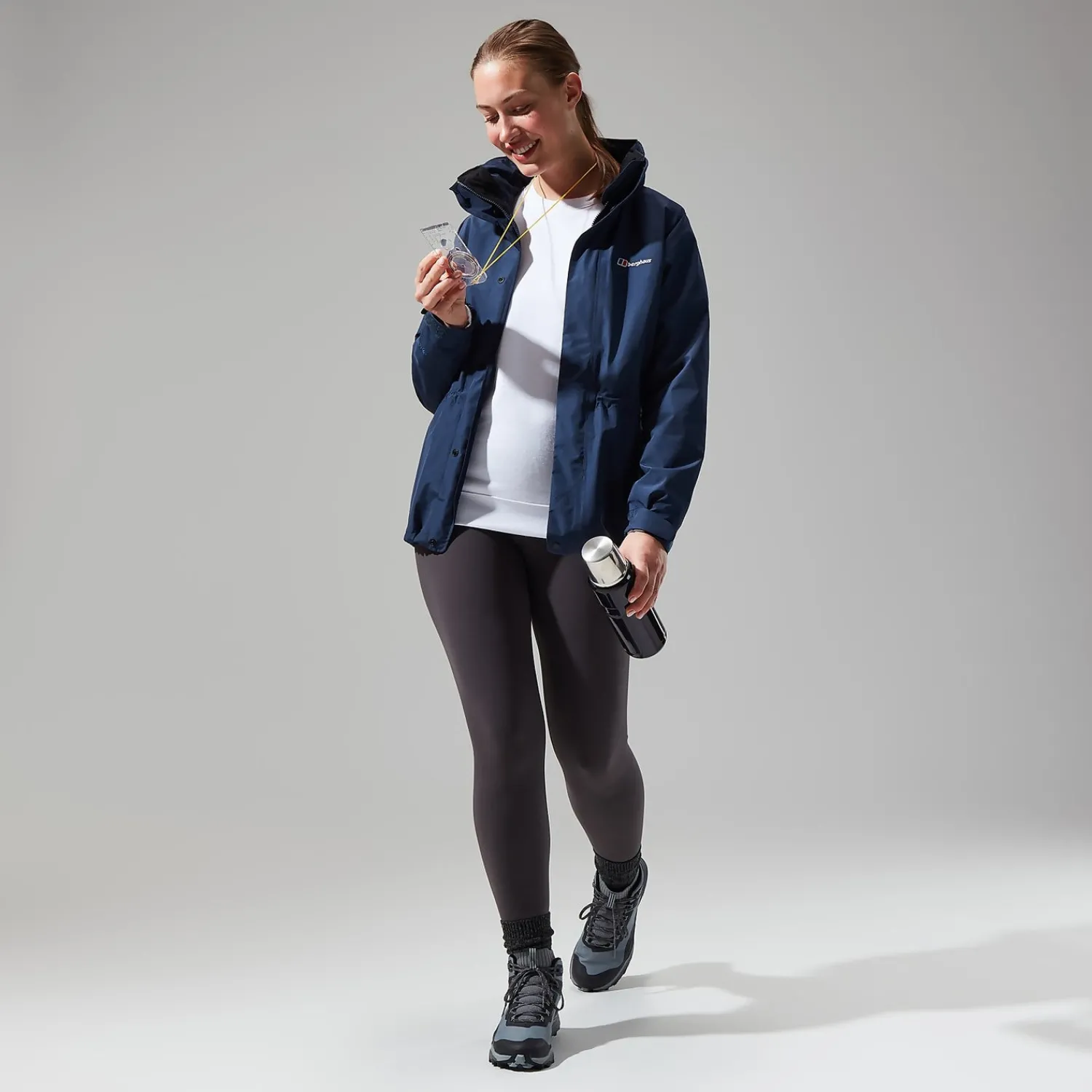 Berghaus Glissade InterActive Jacken für Damen - Dunkelblau-Damen Wasserdicht