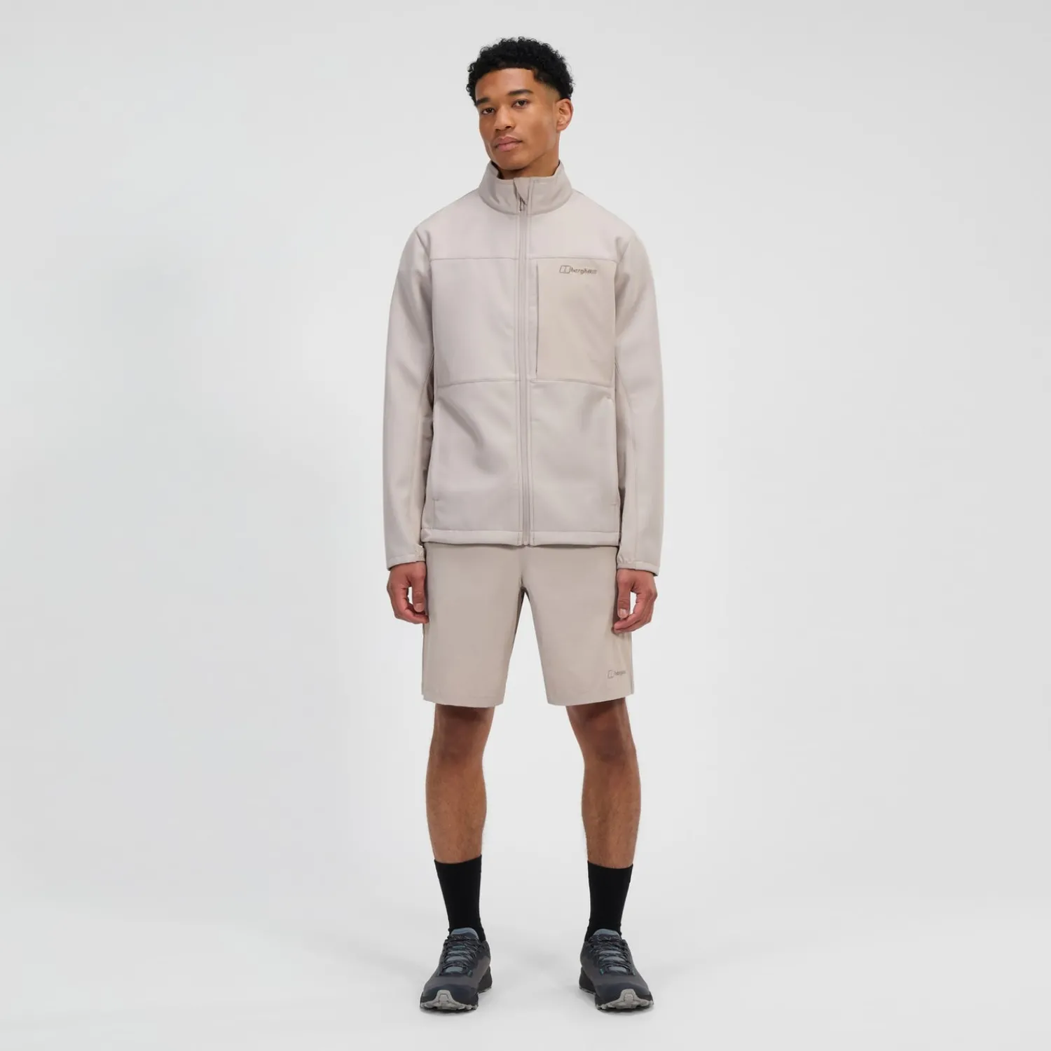 Berghaus Grappled Langarm Shirt für Herren - Grau-Herren T-shirts