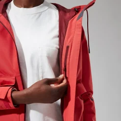 Berghaus Highraise Jacken für Damen - Rot-Damen Wasserdicht