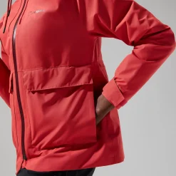 Berghaus Highraise Jacken für Damen - Rot-Damen Wasserdicht
