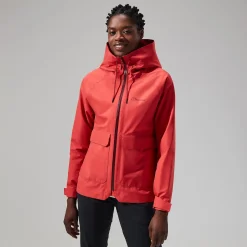 Berghaus Highraise Jacken für Damen - Rot-Damen Wasserdicht