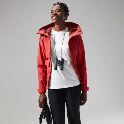 Berghaus Highraise Jacken für Damen - Rot-Damen Wasserdicht