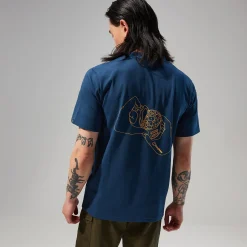 Berghaus Hike Beans Short Sleeve Tee für Herren - Dunkelblau-Herren T-shirts