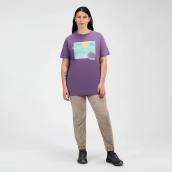 Berghaus Hill Hazed Kurzarm Shirt für Damen - Violett-Damen T-shirts