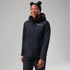 Berghaus Hillwalker InterActive Jacken für Damen - Schwarz-Damen Wasserdicht